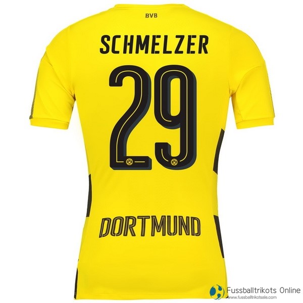 Borussia Dortmund Trikot Heim Schmelzer 2017-18 Fussballtrikots Günstig